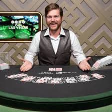 Live dealer blackjack table on dares platform with multi-camera feed